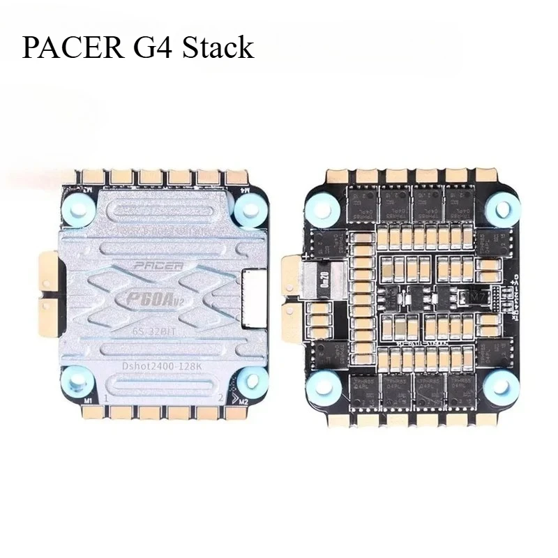 

1pcs P60A V2 4IN1 ESC 3-6S BLHELI_32 DSHOT2400 128KHZ PWM 30.5x30.5/M3 For 5-7" FPV Freestyle Racing Cinematic Long Range