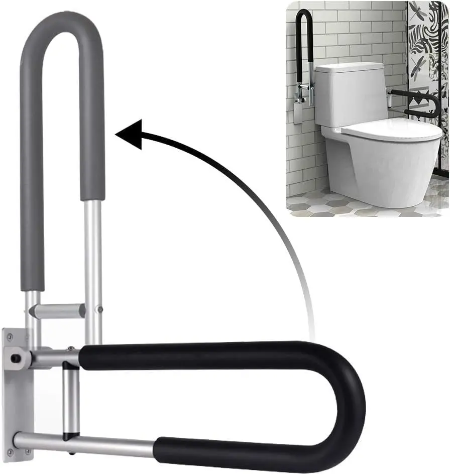 

30 Inch Grab Bar for Bathroom Safety, Toilet Handrail Support Rail for Seniors, Sturdy Aluminum Handicap Handrail