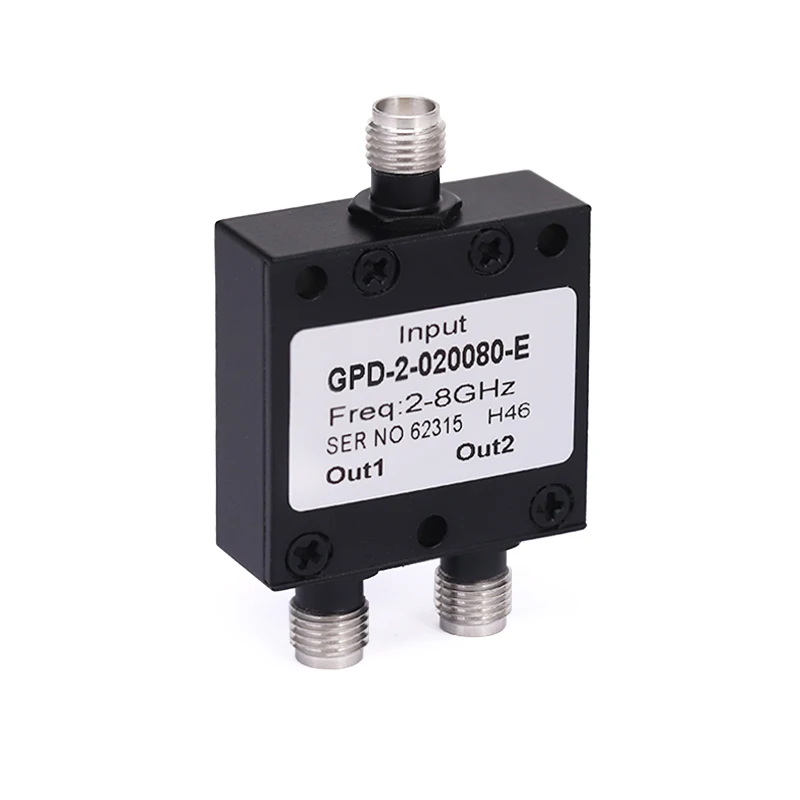 

2-Way for SMA Power Divider for Telecom 2 GHz to 8 GHz 30 Watt Rated From