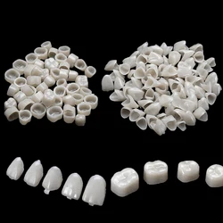 100pcs Dental Teeth Veneers Ultra Thin Whitening Resin Molar Anterior Temporary Crown Porcelain Dental Material Oral Care Tools