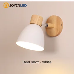 Nordic wall lights bedside wall sconce modern wall light for bedroom Nordic macaroon 6 color steering head E27 85-285V