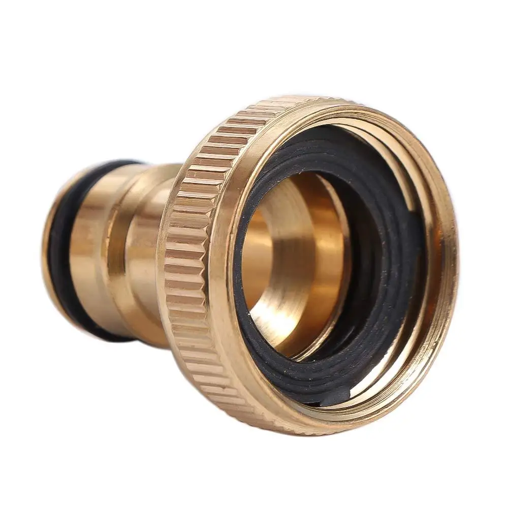 1/2 3/4 1 Inch Gardening Faucet Irrigation Brass Garden Hose Fitting Nozzle Adapter Water  Joints Thread Quick Connector