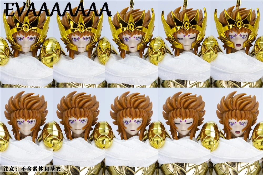 ST Model Saint Seiya Myth Cloth KIKI Aries Shion Head Accessorise Gold Saint Knights of the Zodiac Saint Action Figure Toy