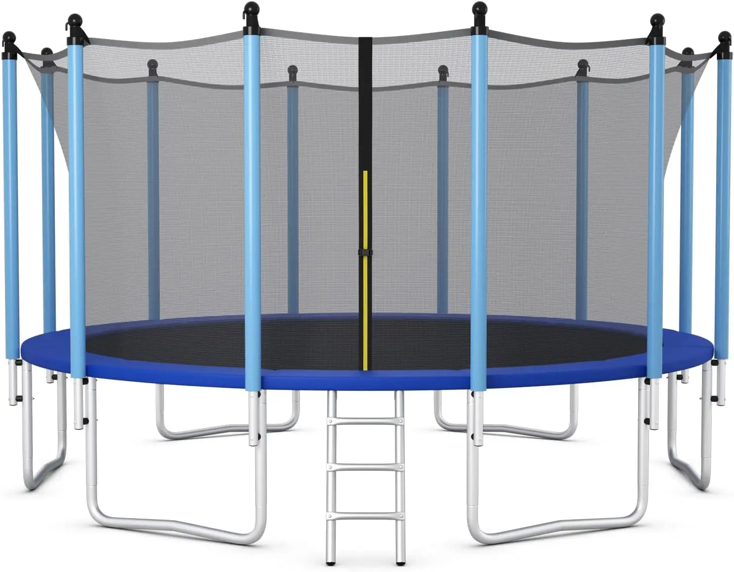 

Батут, батуты для отдыха с внутренней сеткой, 16 футов, с защитной сеткой и лестницей — уличный батут