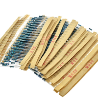 300PCS 600PCS /Set 1/4W Resistance 1% 30 Kinds Each Value Metal Film Resistor Assortment Kit Resistors 100R 1K 47K 10K 100K 4K7