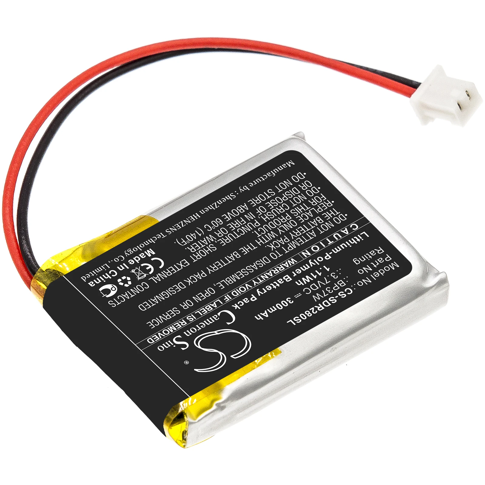 

Cameron Sino 3.7V 300mAh Dog Collar Battery BP37W Compatible with Dogtra 280C Receiver 282C Receiver Trainers ARC +TOOL