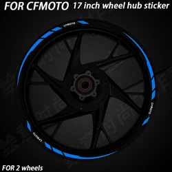 Reflective Motorcycle Accessories Wheel Hub Sticker Decals For CFMOTO CF MOTO 450SR 250SR 250NK 400NK 650NK 650MT 650GT