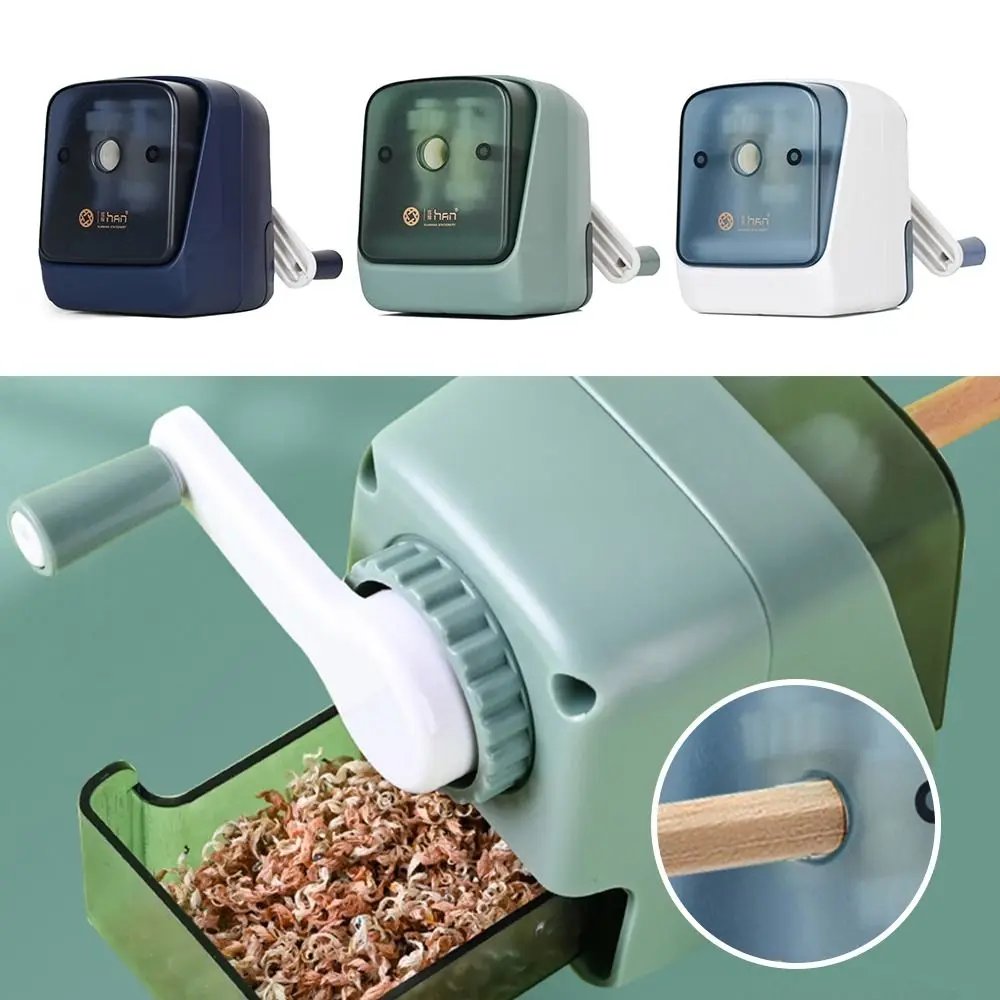 Office Portable Student Prize Anti Sticking Lead Pencil Sharpener Hand-cranked Mechanical Tool Automatically Enters Lead