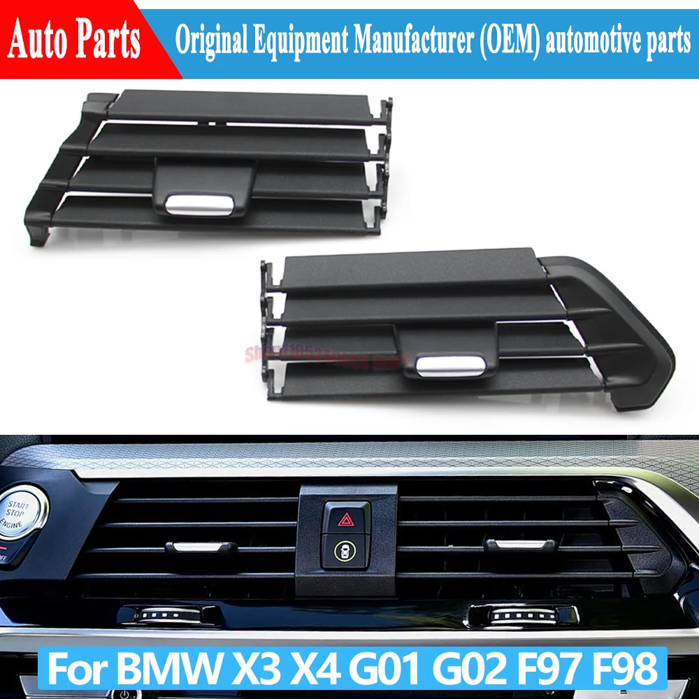 Complete Car Central Air Vent Grille Repair Kit Middle AC Vent Outlet Grille For BMW X3 X4 X3M X4M G01 G02 F97 F98 2017-2021