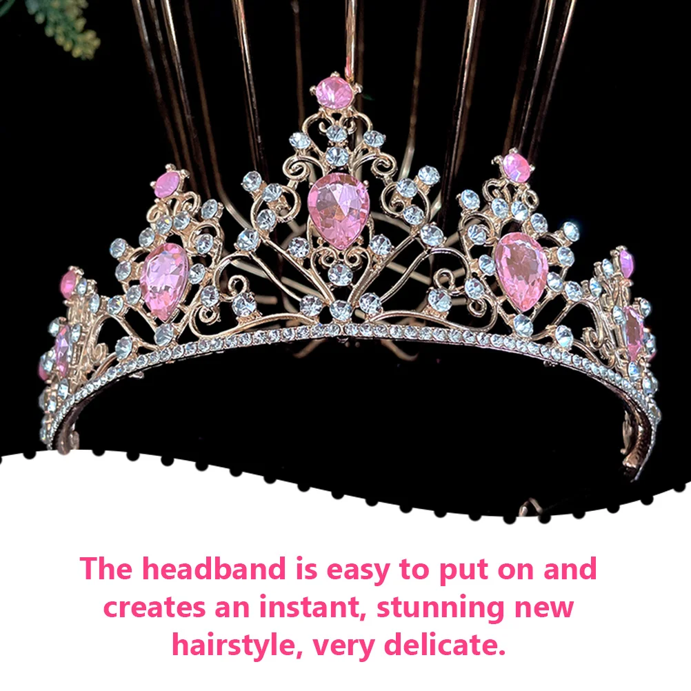 

1PCS Crystal Bridal Rhinestone Zinc Alloy Women Girls Princess Wedding Hair Accessories Party Banquet for Bride
