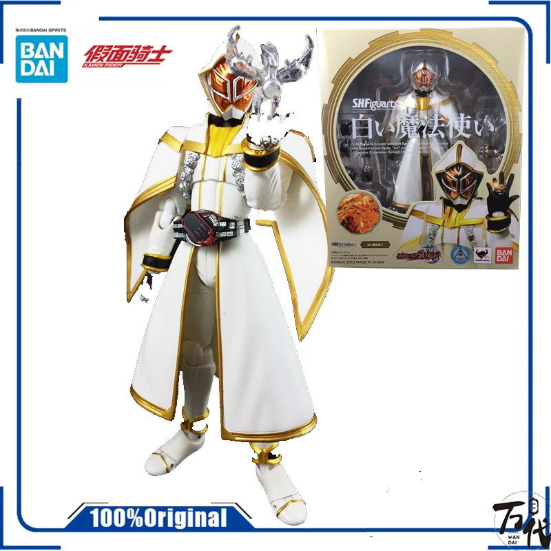 

Bandai Original S.H.Figuarts SHF KAMEN RIDERWhite Wizard Action Anime PVC Figure model kit finished toy gift for kids