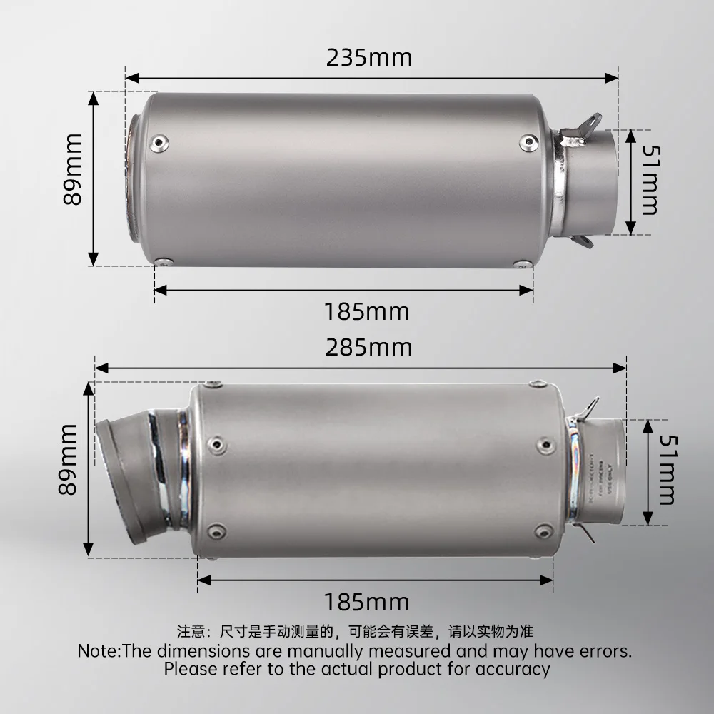 Slip-on Mid Pipe Motorcycle Exhaust for Monster 696 /795 /796 /1100 Motor Exhaust System Modification Titanium Alloy