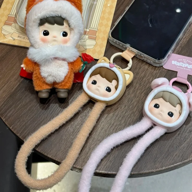 

Genuine Hacipupu Snuggle With You Series Blind Box Trendy Phone Lanyard Mystery Box Collectable Pendant Ornaments Birthday Gift