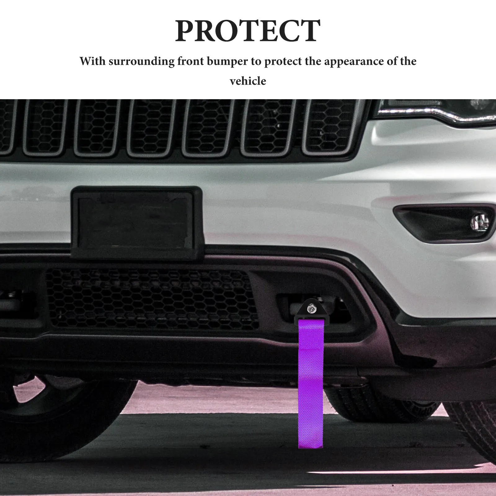 Car Tow Strap Trailer Belt Automotive Decorative Towing Car Bumper Strap Only for Decoration Lightweight Stable