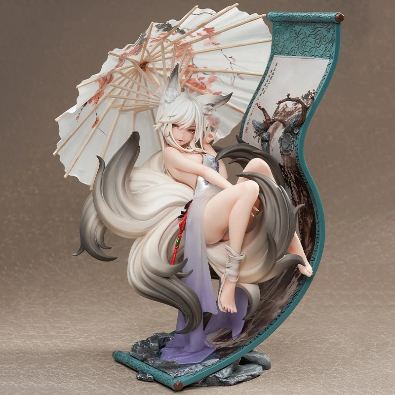 Figura de acción de Anime de Fox Mo Li, modelo coleccionable de PVC, estatuilla Original, regalos de Adorno