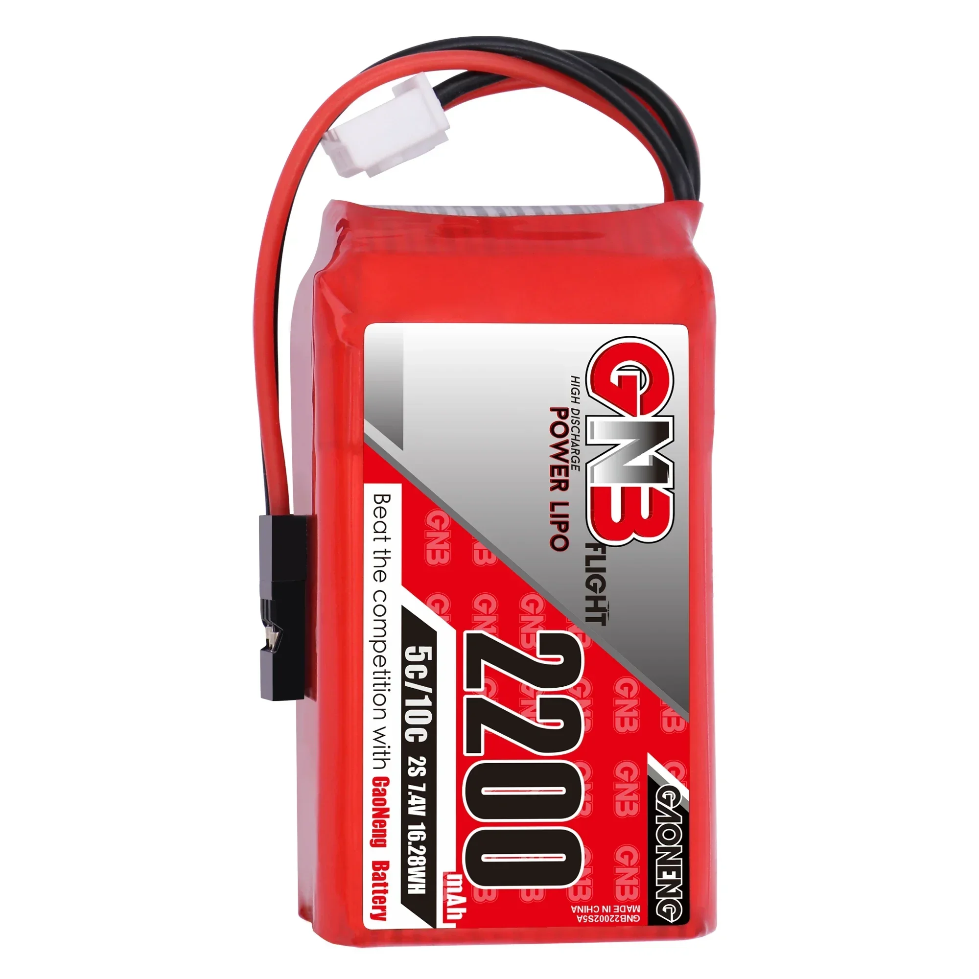 Gaoneng GNB 2S2P 2200mAh 7.4V 5C/10C Batteria Lipo per telecomando con spina JR per trasmettitore TX Parti RC di controllo remoto