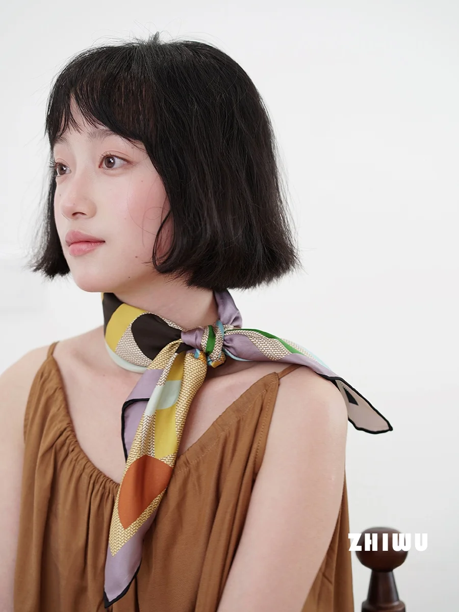 zhiwu-double-sided-silk-scarf-small-square-women's-faion-spring-summer-decorative-netie-busin-sle-silk