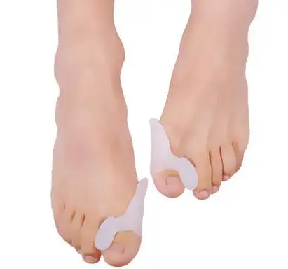 1 paio in bigfoot alluce valgo plantari per alluce valgo toe set di dita dei piedi dell'osso della coscia separatore di dita dei piedi in gel di silice