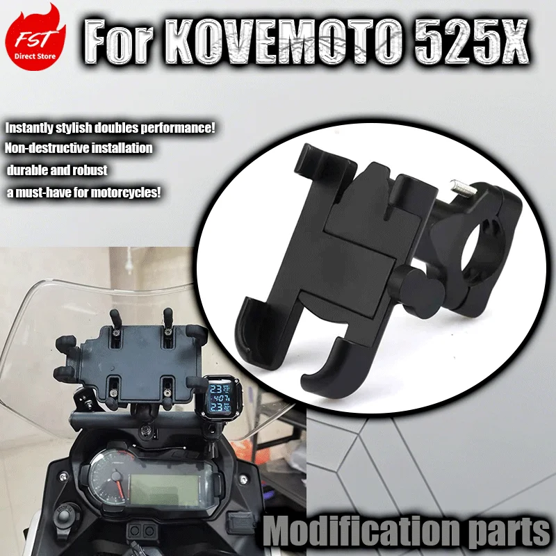 For KOVE 525X Modified Motorcycle Navigation Bracket Phone Holder, 400X Multifunctional Camera Extension Rod, 500X