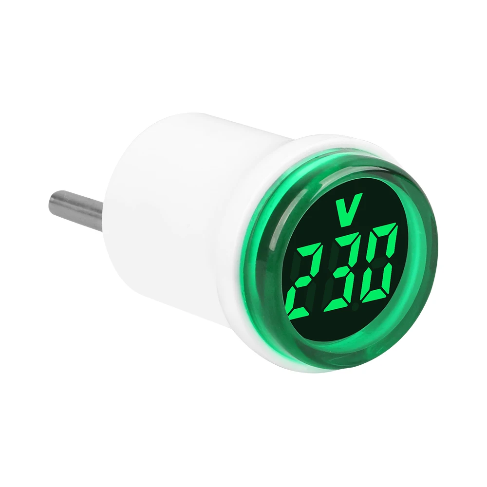 AC 230V Mini Voltmeter EU Plug Type Household Voltage Tester Meter LED Digital Display 50-500V AC Voltage Monitor Indicator