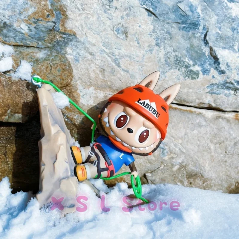 15cm Genuine Labubu Rock Climbers Series Pvc Model Toys Doll Creative Peripheral Cute Home Decorations Dolls Kids Birthday Gifts