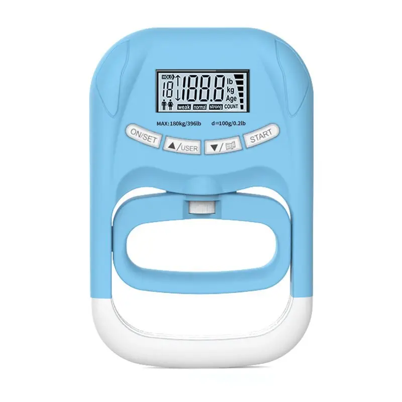 Portable USB LCD Screen Digital Hand Dynamometer for Home School Use Grip Strength Exerciser Trainer Tester Consumer Electronics
