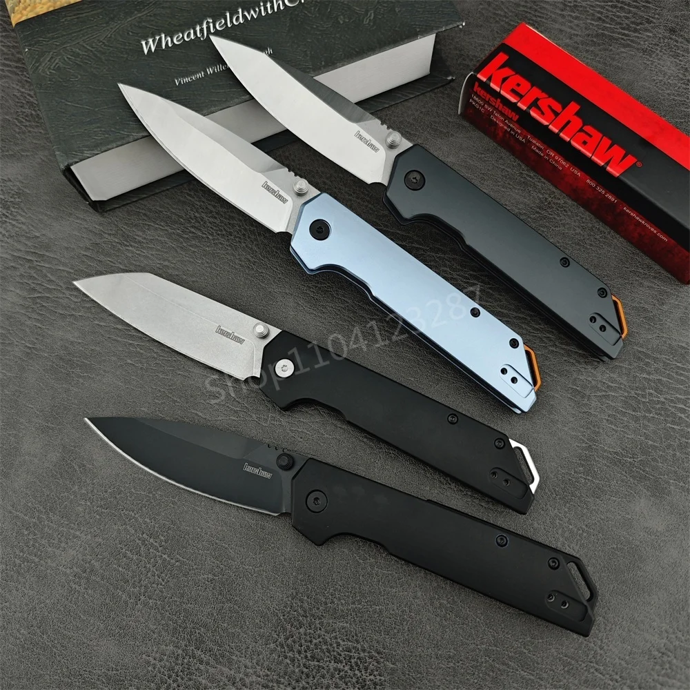 KS 2038 Outdoor EDC GEAR Folding Knife D2 Blade Aluminum Handle High Quality Camping Hiking Survival Hunting Tool Men‘s Gift