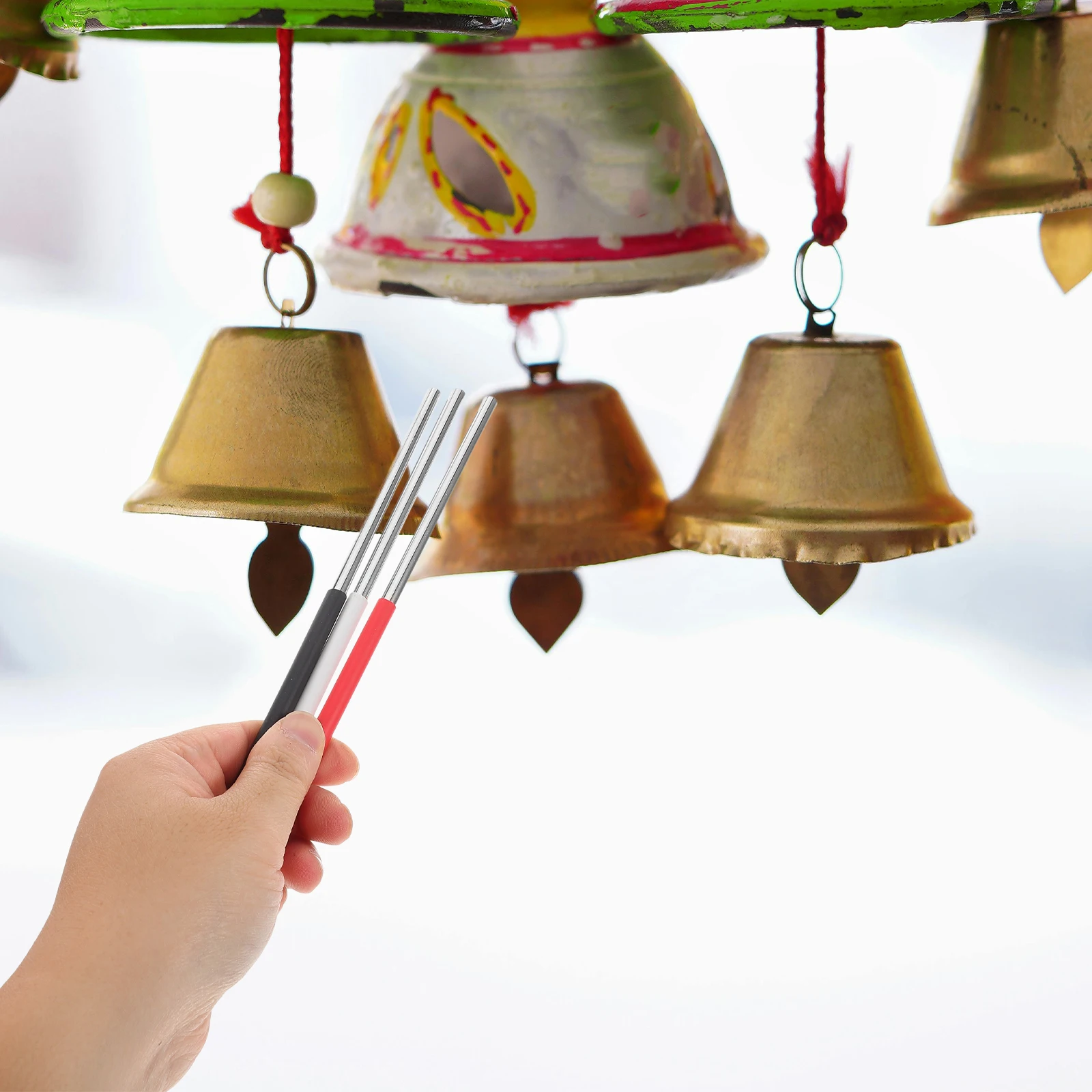 

3 Pcs Musical Instrument Accessories Wind Chime Striker Zinc Alloy Percussion Rod