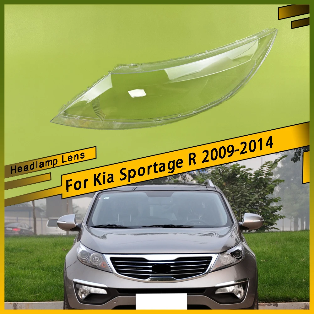 

Для Kia Sportage R 2009 2010 2011 2012 2013 2014 левая и правая боковая фара, абажур, прозрачная линза для фар, крышка абажура