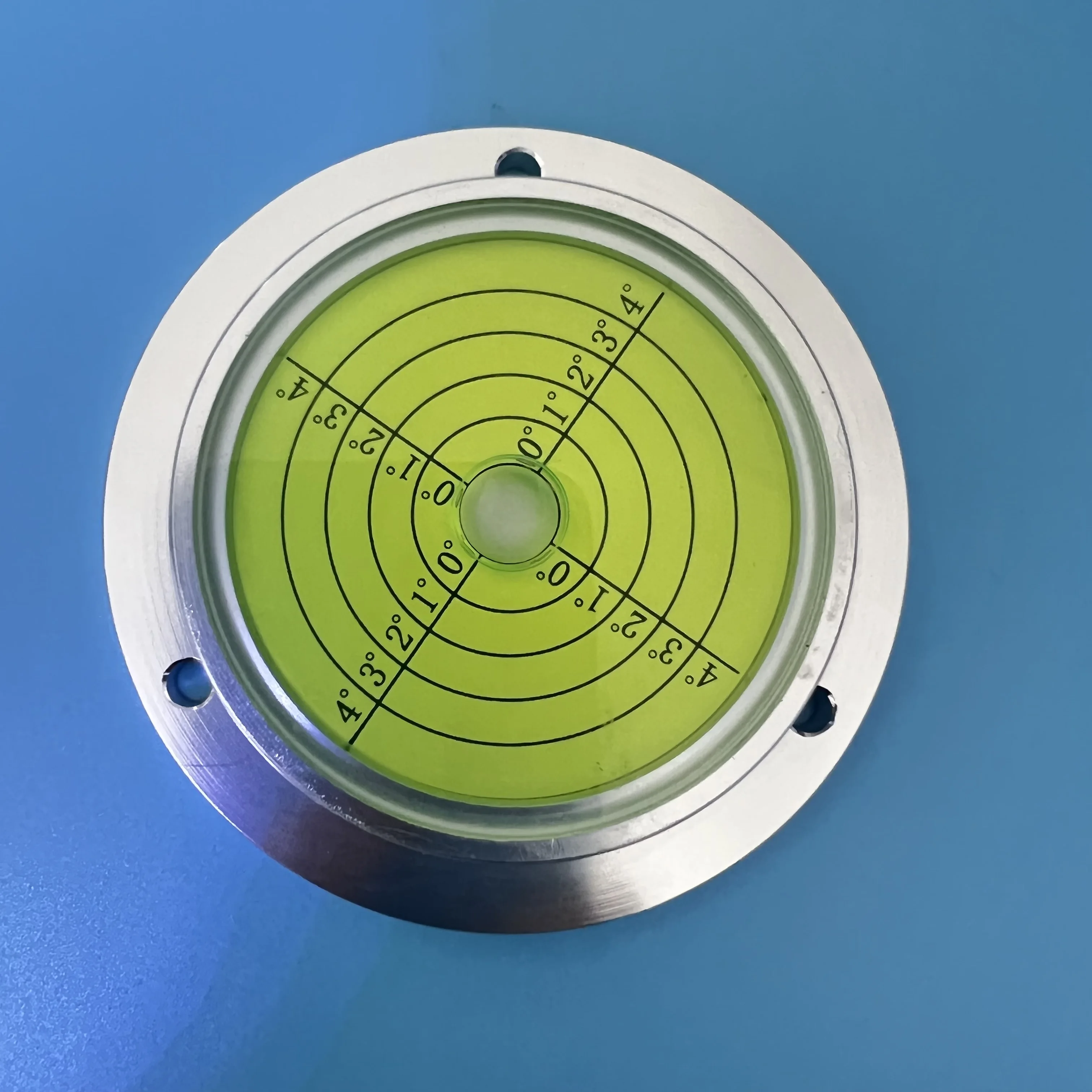 METAL Colorful Spirit Level Bubble Vial Liquid Bubble Small Level Metal Spirit Bubble Level with Flange