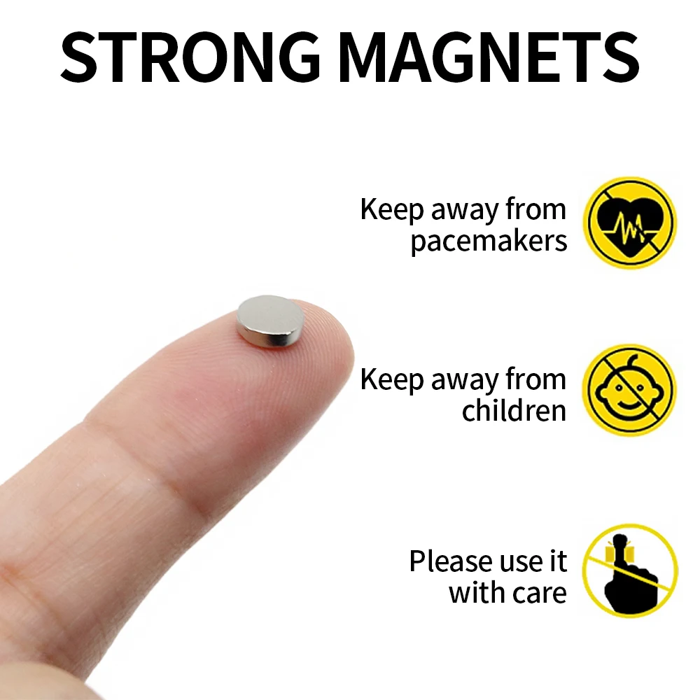 6x2mm Round Super Strong Neodymium Magnet N35 Powerful Magnetic NdfeB Permanent Refrigerator Magnet imanes DIY