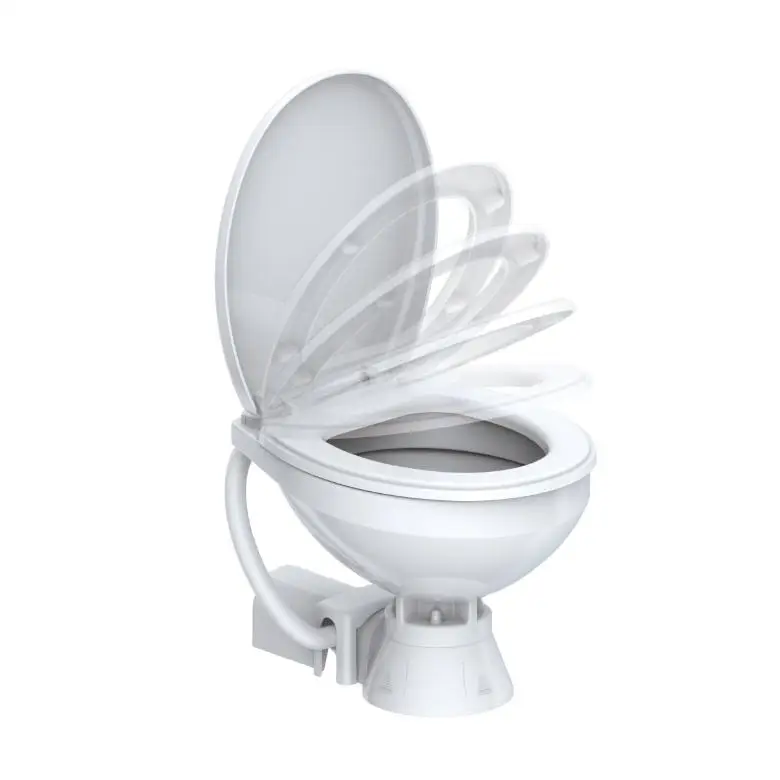 ISURE MARINE DC Electric Smart Toilet System with Dual-Flush Gravity Flushing and Pump Marine Accessories for Boat Yacht Ship RV view 4