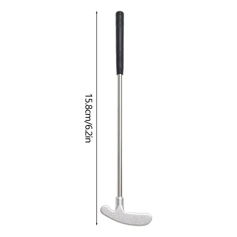 Golf Club Putter Portable TPR Grip Zinc Alloy Head Golf Clubs 2-Way Putter Anti-Rust Mini Golf Putters For School Bedrooms Home