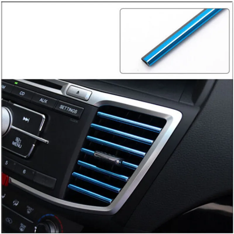 Car styling Car Air Conditioner Outlet Vent Decoration Strip For Mazda 2 3 5 6 CX-3 CX-4 CX-5 CX5 CX-7 CX-9 Atenza Axela