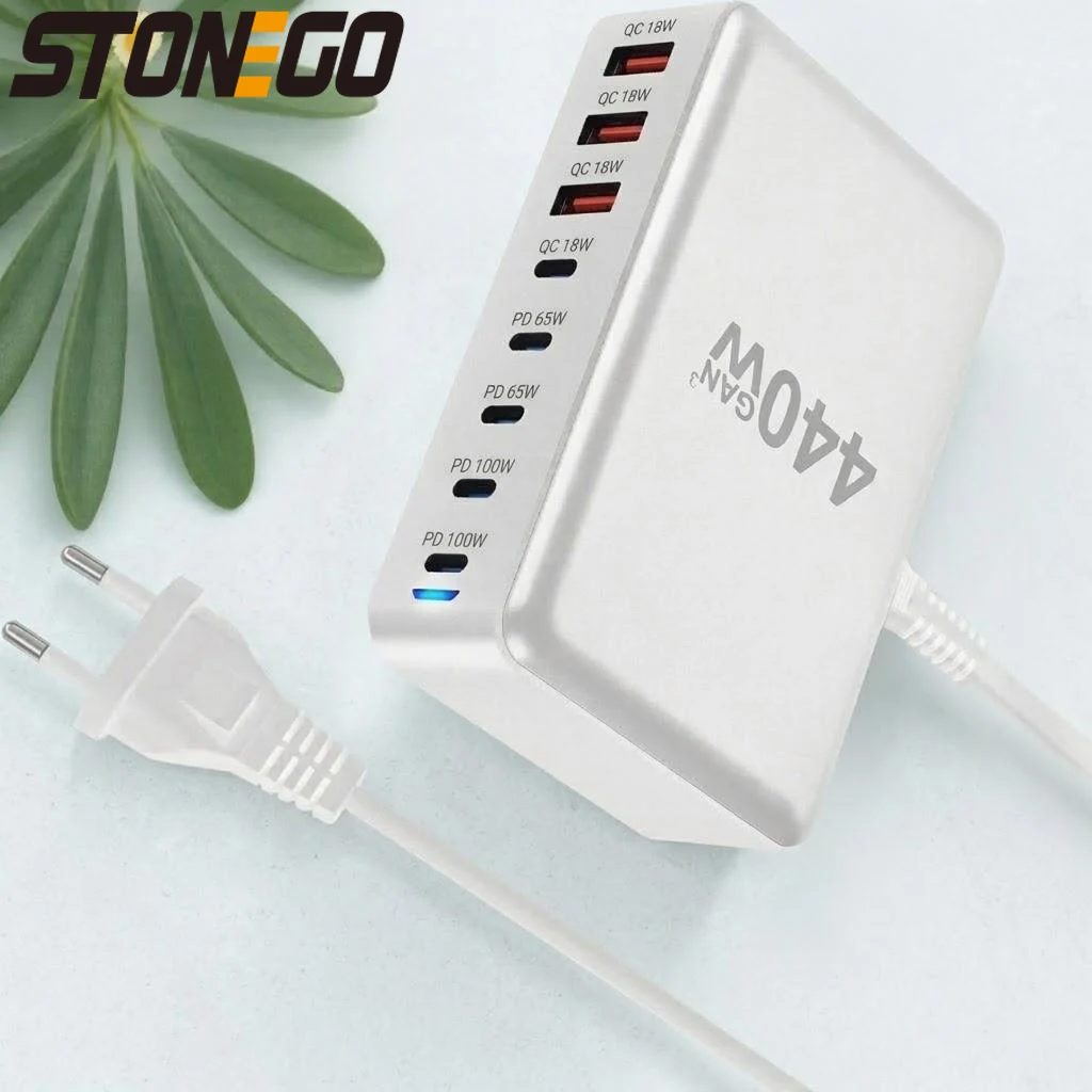 

USB C Charging Station 8 Port 100W Dual PD Compatible MacBook Pro Air iPad iPhone 16 15 14 13 Pro Max Fast Charger 440W