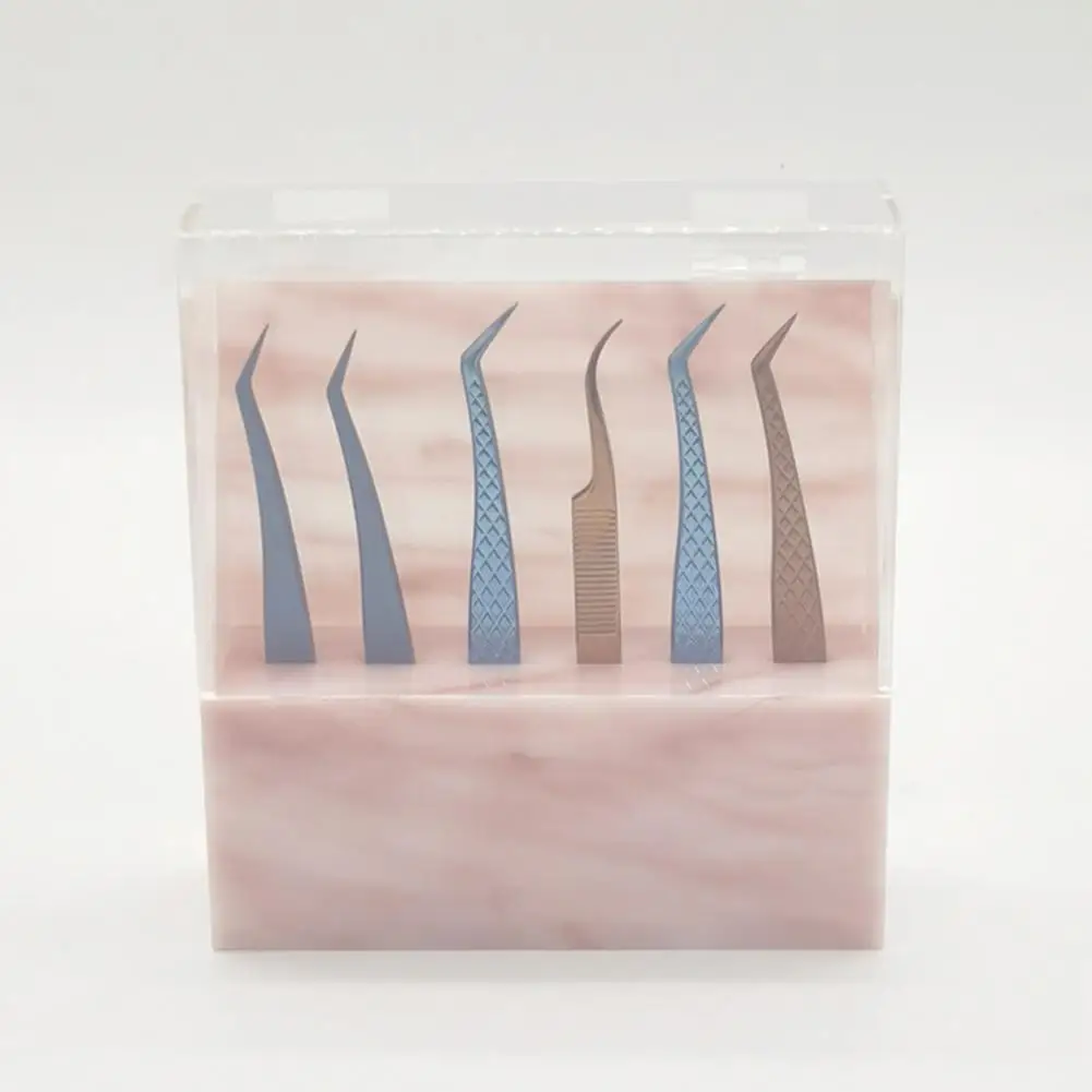 

Прочный косметический держатель с длительным сроком службы, портативный контейнер для хранения накладных ресниц, пинцетов, компактный контейнер для хранения пинцетов для путешествий