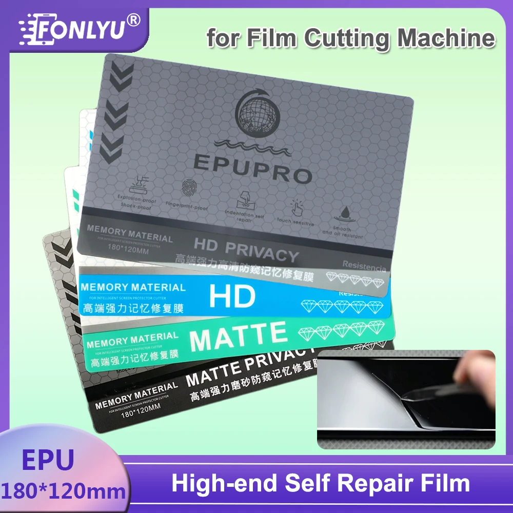 

FONLYU Высококачественная гидрогелевая пленка с памятью EPU для самостоятельного ремонта HD Mate, конфиденциальная изогнутая защитная пленка для экрана для станка для резки листов мобильного телефона