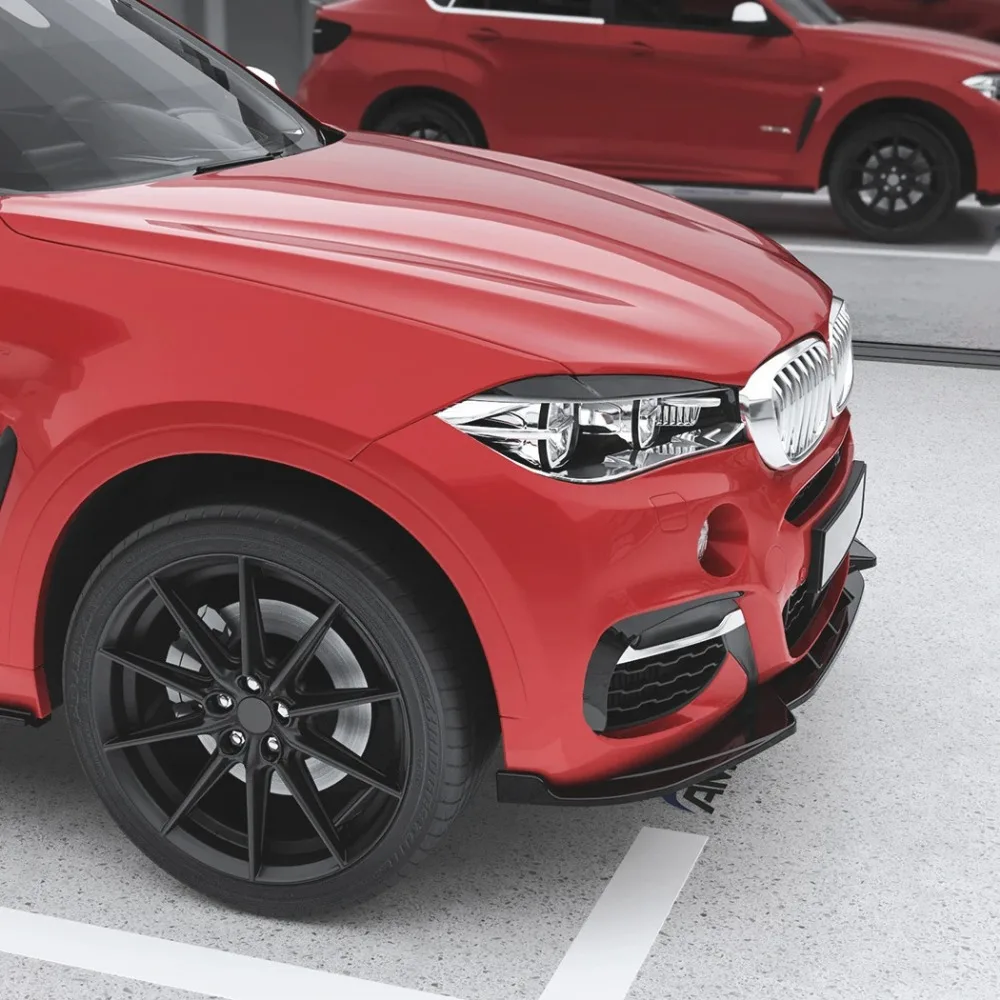 

Front Bumper Lip Spoiler Splitter Diffuser For BMW X6 F16 M Sport 2015 2016 2017 2018 2019 ABS Body Kits Tuning