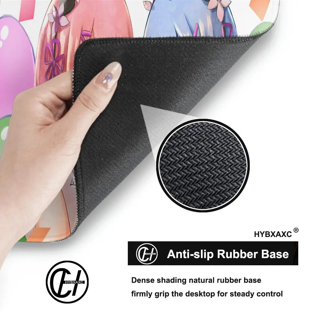Gaming Accessories Manga Mouse Pad Anime Re Zero Rem Mousepad Speed Keyboard Gamer Rubber Mat 90×40 Rug Full Gamer Pc CS GO