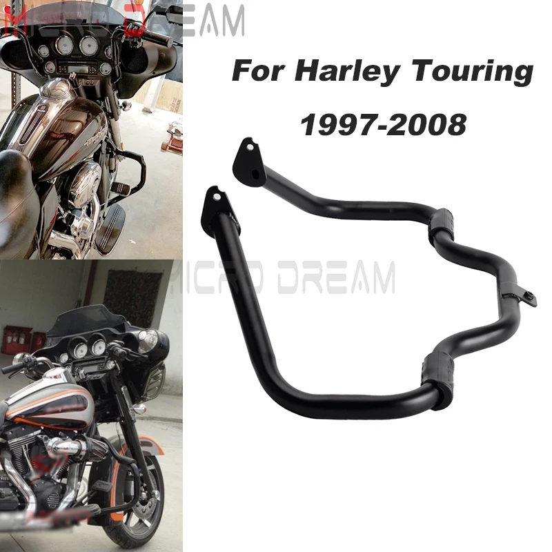 

Motorcycle Engine Guard Crash Bars Highway Frame For Harley Touring Road King Electra Street Glide FLHR FLTR FLHT FLHX 1997-2008