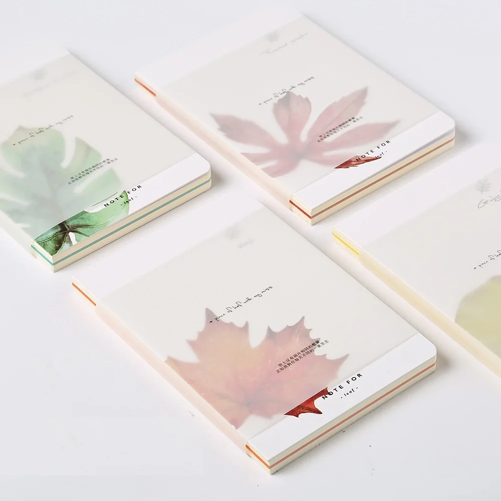 New Fresh Maple Leaf Notebook paper Sketchbook Diary Drawing graffiti Painting Sketch Book School Supplies Gift Stationery