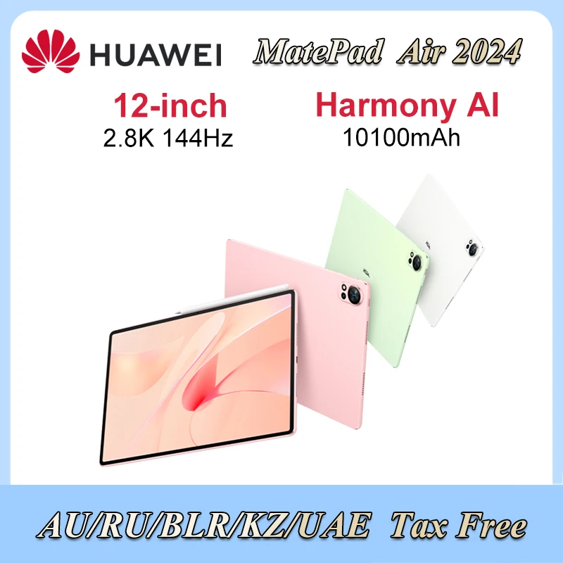 2024 HUAWEI MatePad Air 12-inch 144Hz 2.8k 10100mAh