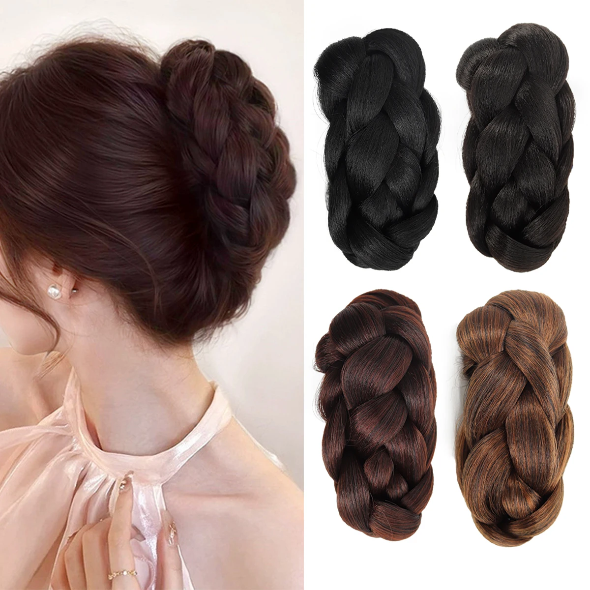 

Синтетическая заколка для волос, парик, женский хвост, заколка для волос, твист-косы, аксессуары для волос, текстурированные заколки для волос