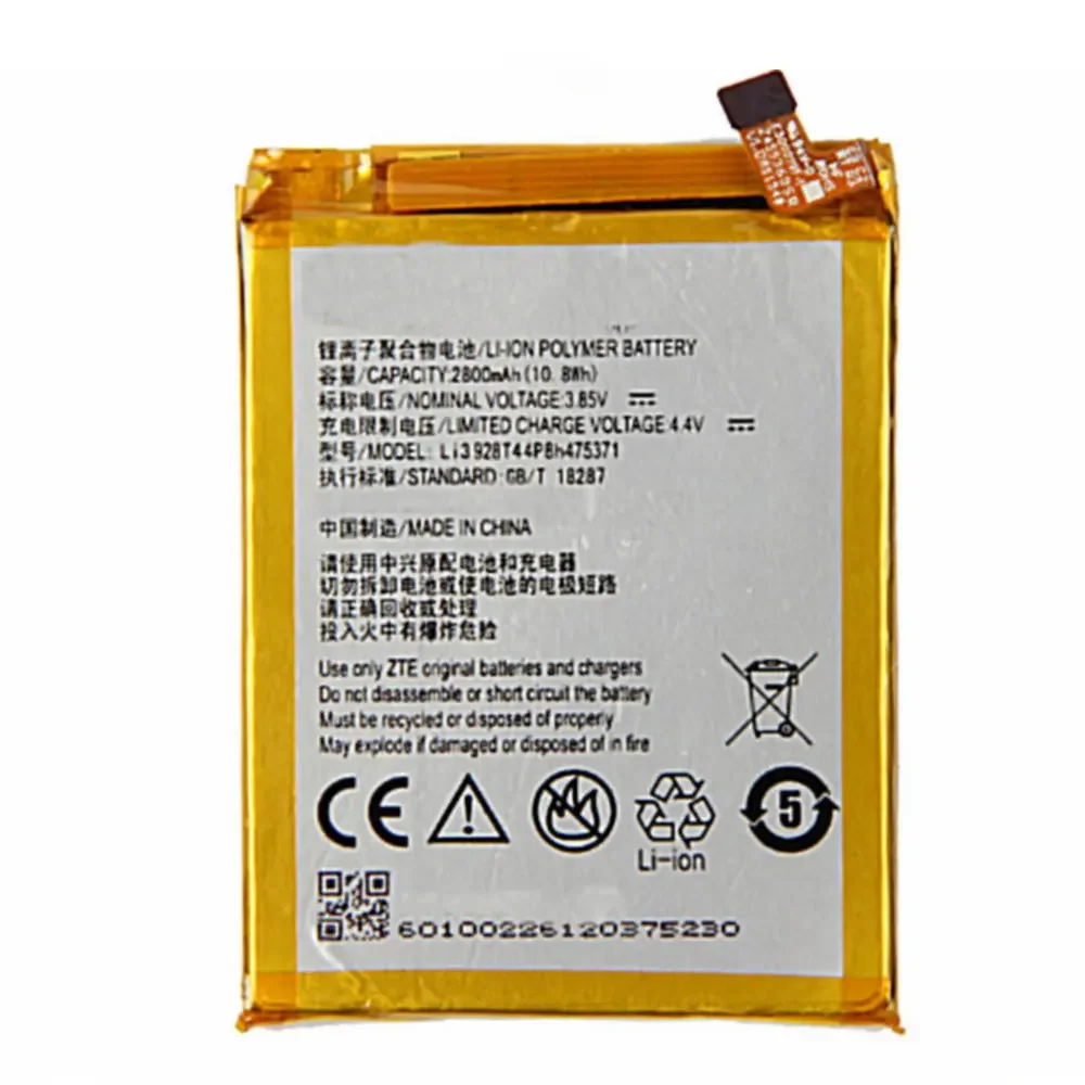 Li3928T44p8h475371 battery 2800mah for ZTE Blade A1 AXON Mini B2015 B2016 C880 C880A C880S Xiaoxian 3 Cellphone batteries