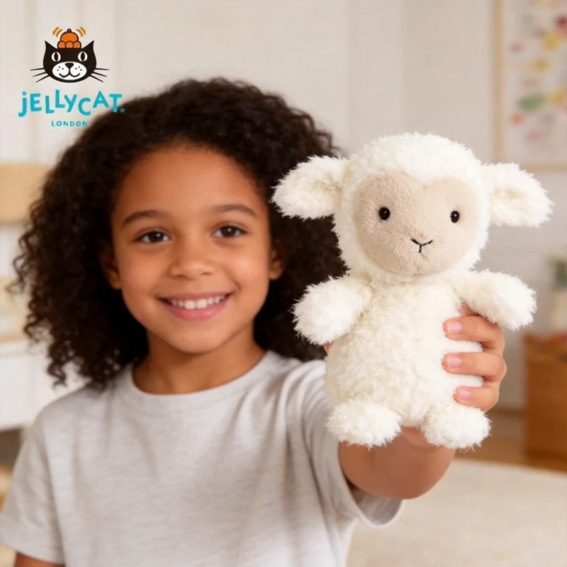 

Оригинальная мягкая плюшевая игрушка Jellycat Little Lamb Short Leg из Великобритании, подарок на день рождения для пар, женщин, детей и взрослых.