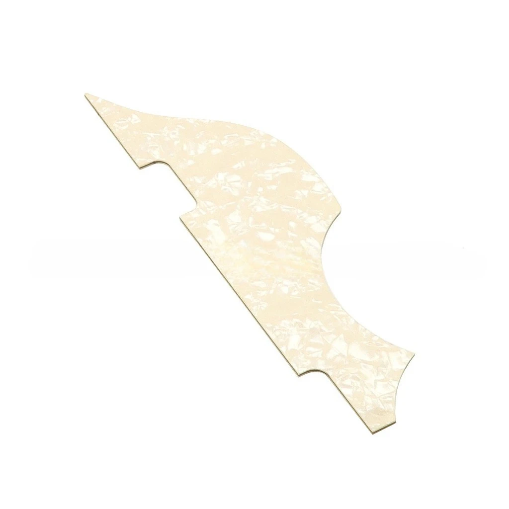 1Pc Cream Pearl Bass Pickguard Scratch Plate Special Shape Small Pick Guard For Electric Bass Guitar Replacement