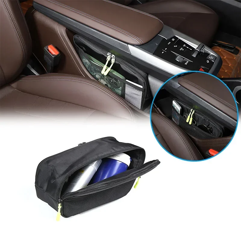 For BMW X1 IX1 U11 23-24 Car Center Control Lower Layer Multi-Functional Luggage Storage Bag Organizer Bag Interior Accessories