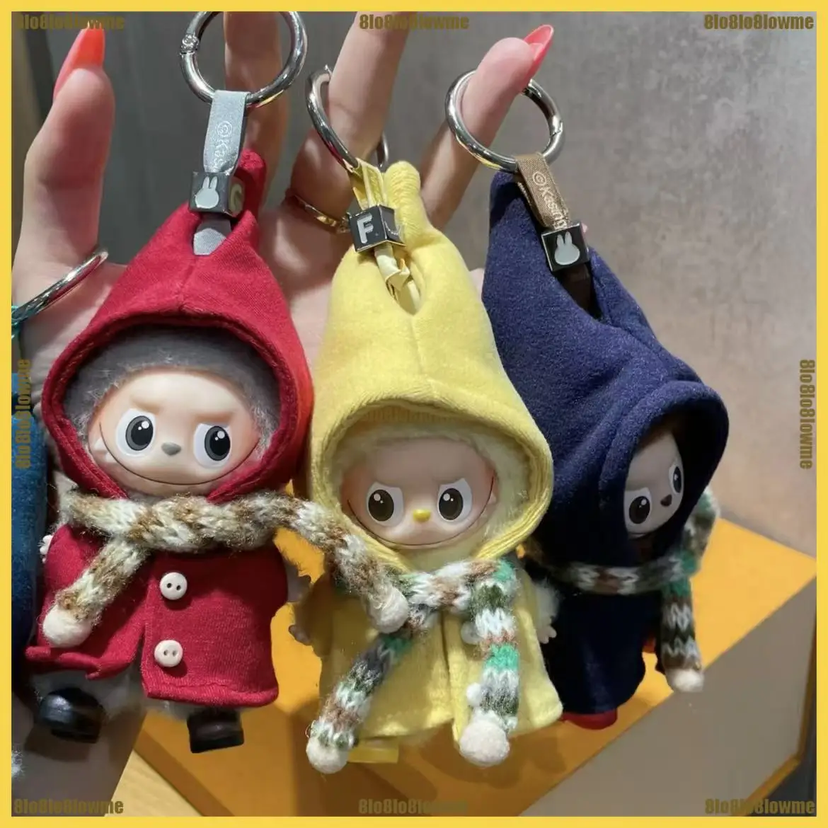 

For Labubu 4.0 Clothes Cute Elven Cloak with Scarf Christmas Set Mini Plush Doll Clothing Fashion Doll Accessories Gift