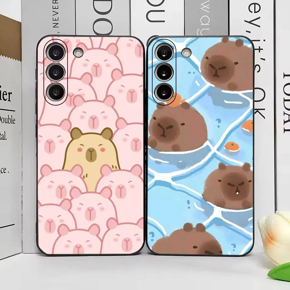Cute Cartoon Capybara Gift Phone Case Silicone Soft For Samsung Galaxy A73,A72,A71,A70,A53,A52,A51
