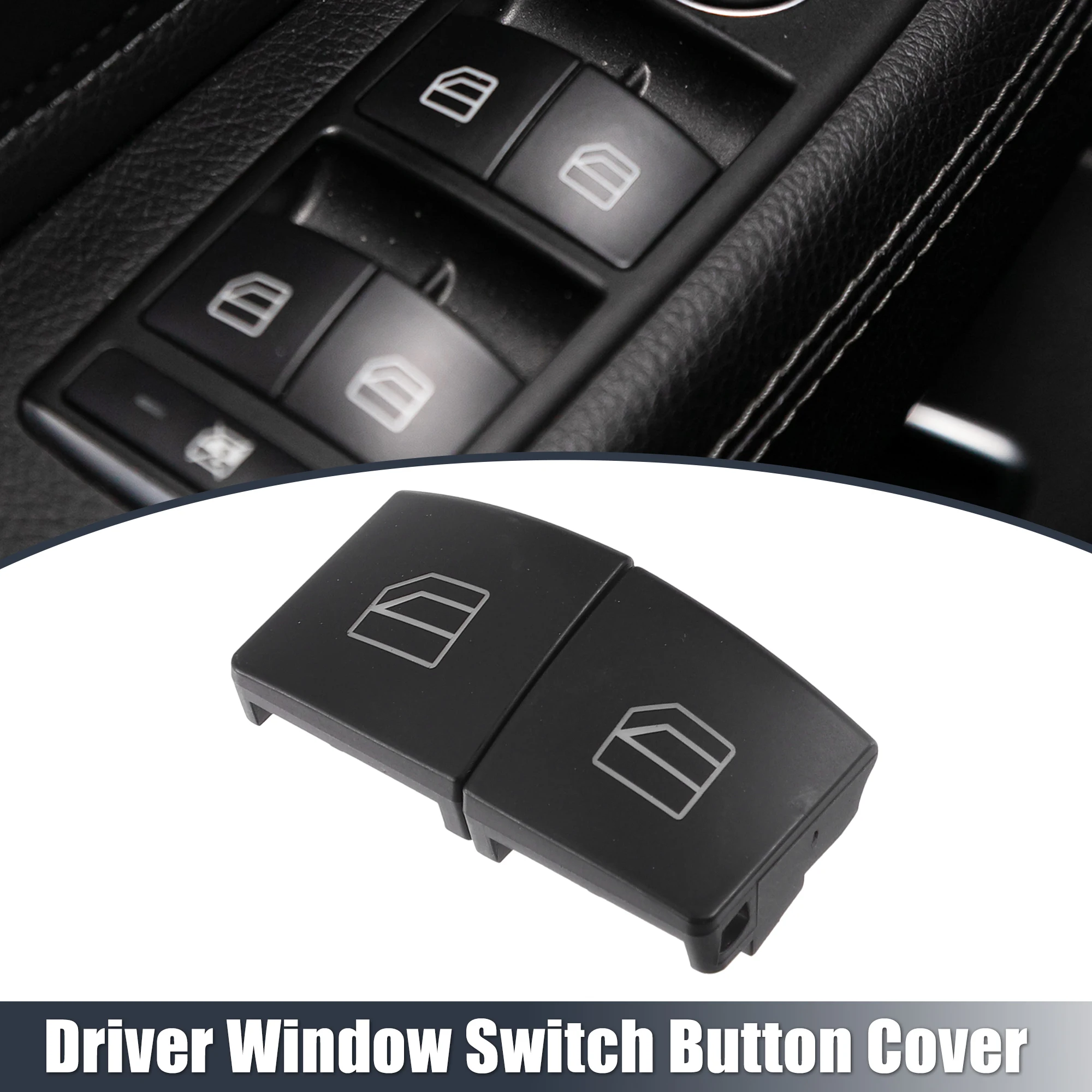 

UXCELL 2pcs Left and Right Window Lift Switch Button Cover for Mercedes-Benz GLE500